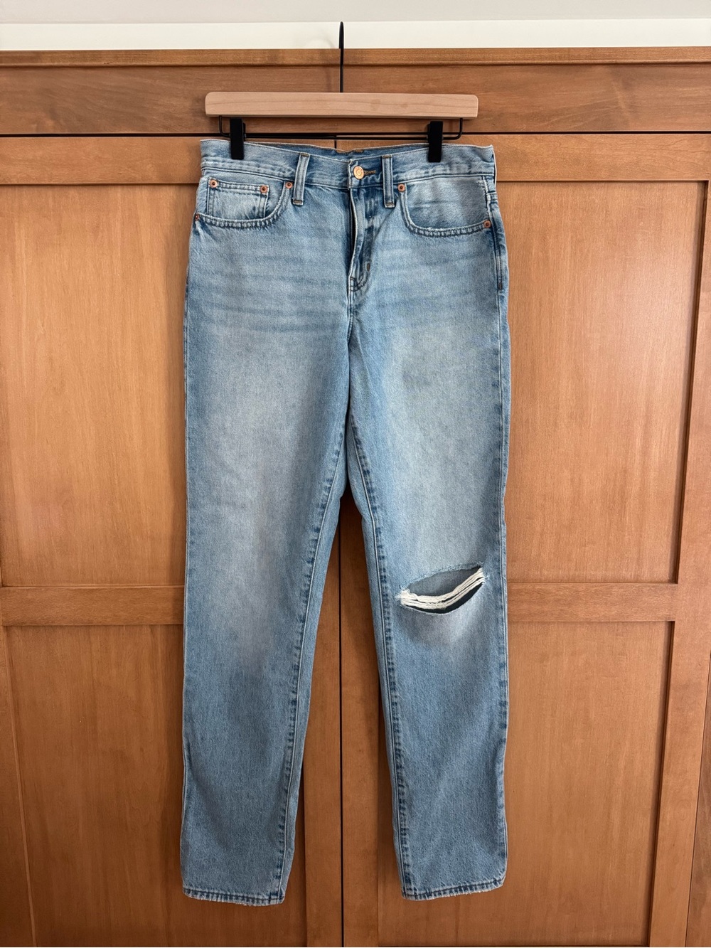 J.Crew Cuffed Slouchy Boyfriend Jeans Clear Indigo – Size 26